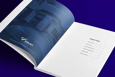 Client showcase sample - brochure design inners
